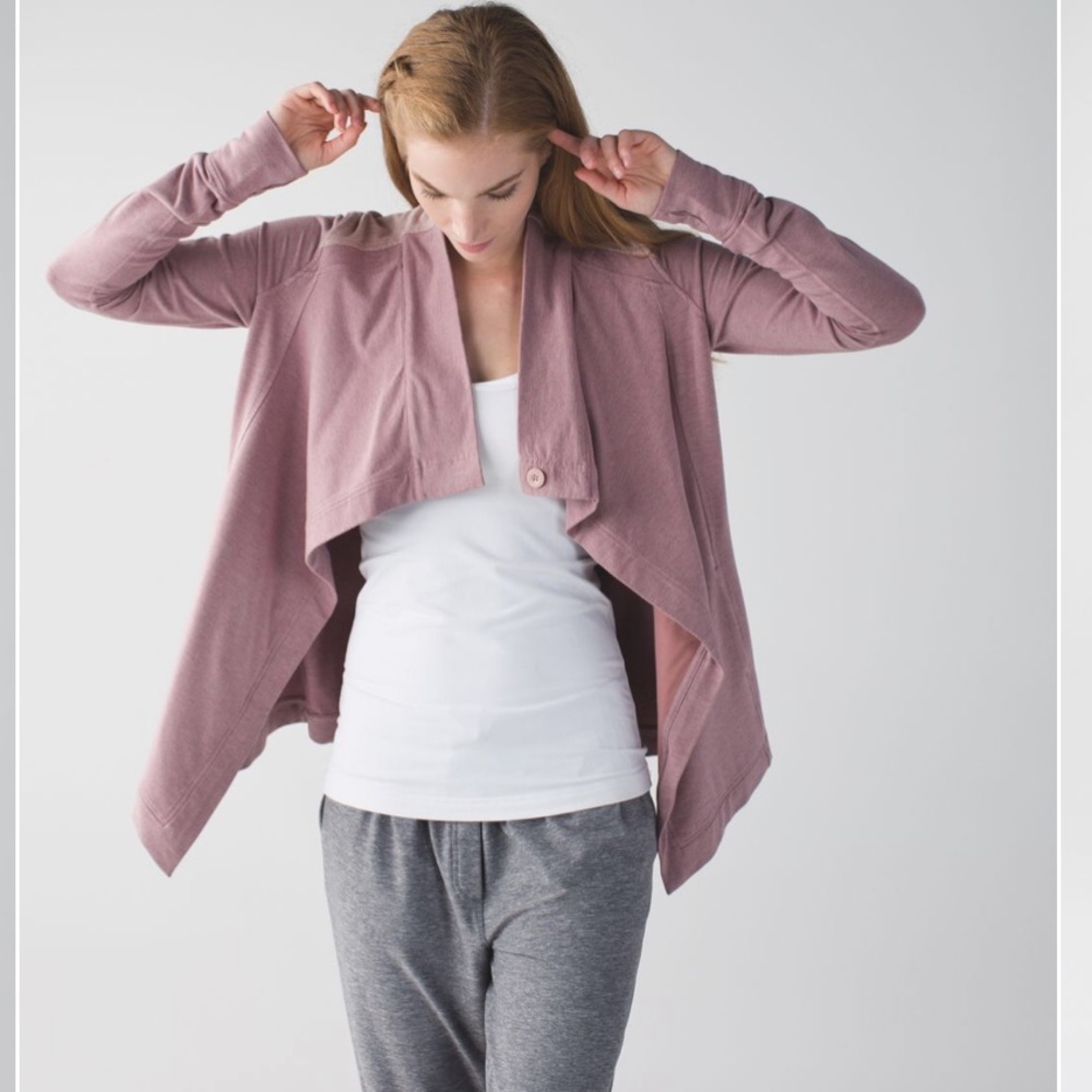 Lululemon rose cardigan top size 4